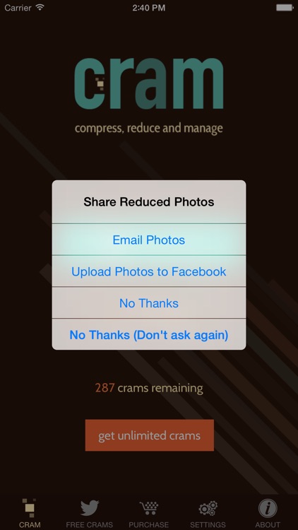 Cram - Reduce Pictures screenshot-3