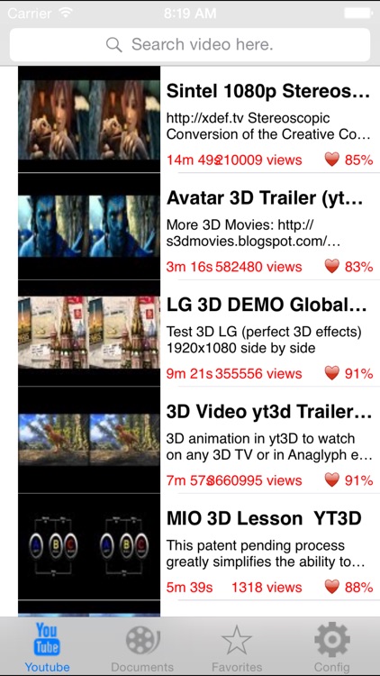 3DTube - Youtube 3D video player