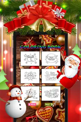 Game screenshot christmas coloring book - drawing & painting pages for preschool kids hack