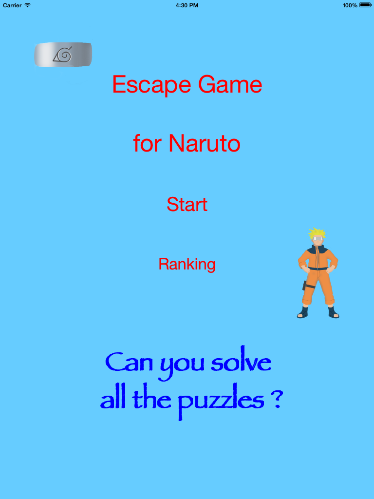 Escape Games for Naruto