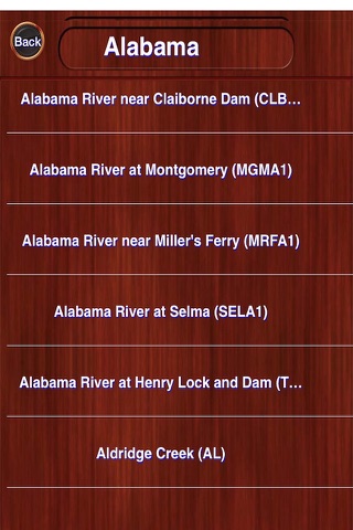 US Rivers Weather Information (from NOAA) screenshot 2