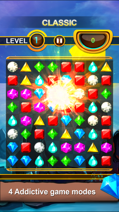 Screenshot #2 pour Joyaux Quest - Classique Match-3 Puzzle Game