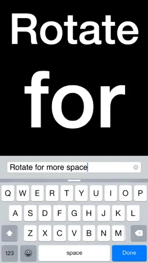 Capture d'écran de Big Words sur iPhone 5