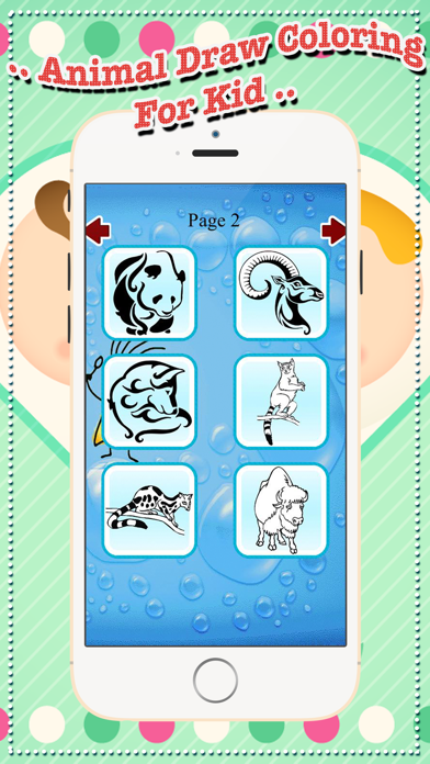 Animal Draw Coloring For Kid iPhone screenshot