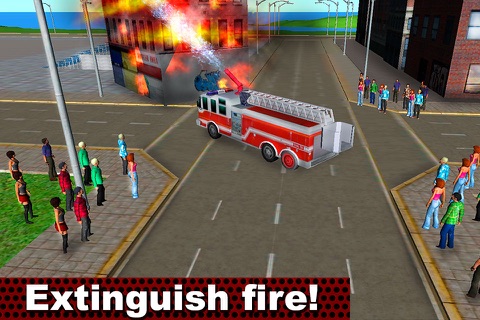 Fire Truck Emergency Driver 3D screenshot 2