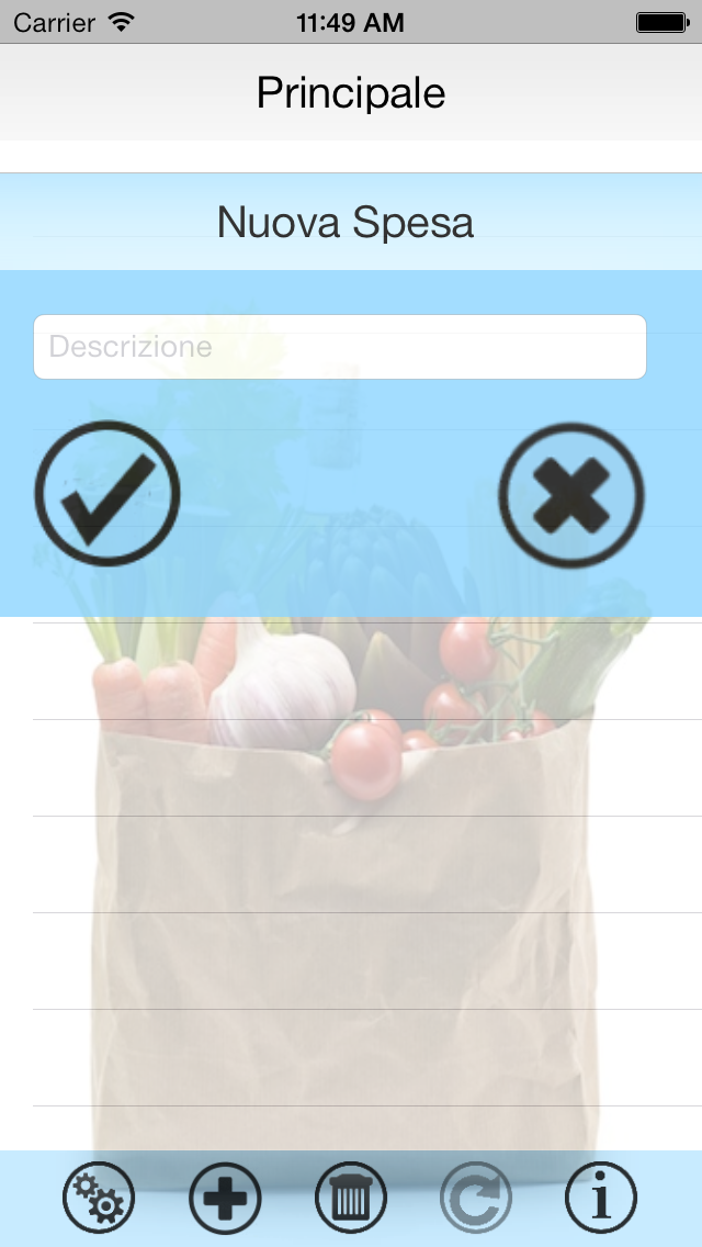 Lista Della Spesa ( my shopping list )
