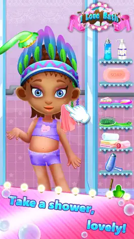 Game screenshot I Love Bath - Clean Up Messy Kids and Dress Up hack