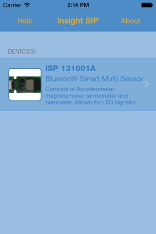ISP Sensor screenshot 2