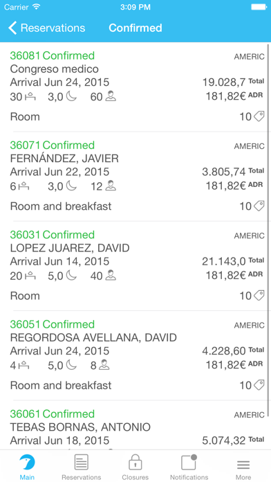 EHS Sales Screenshot