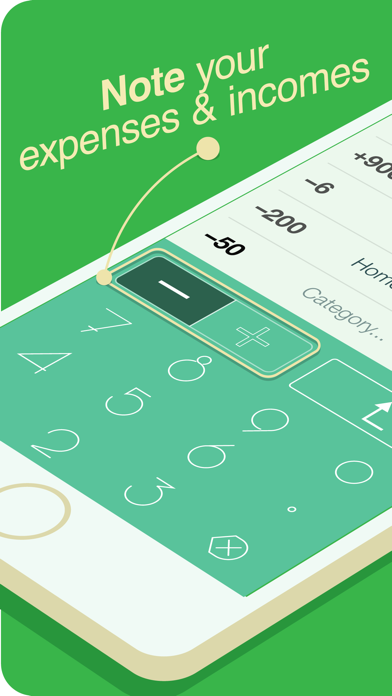 Mona — Money Expenses and Incomes. Check scanner. Statistics. iPhone screenshot