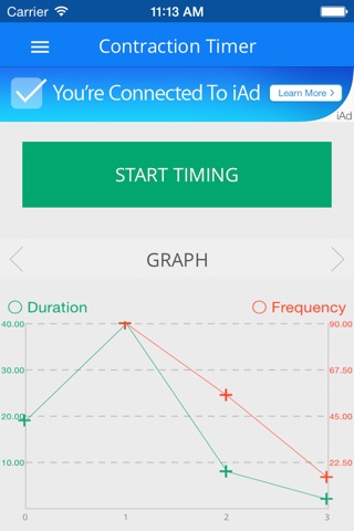 Pregnancy Contraction Timer screenshot 2