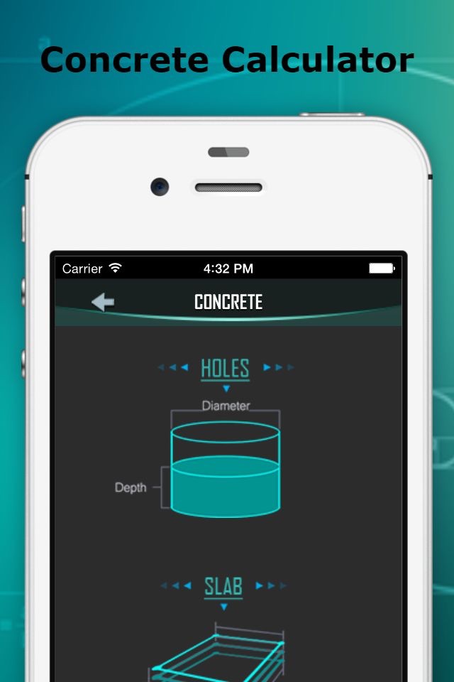 Utility Calculator for Builders - Measuring Stud, Square, Equal, Stair and Concrete screenshot 2