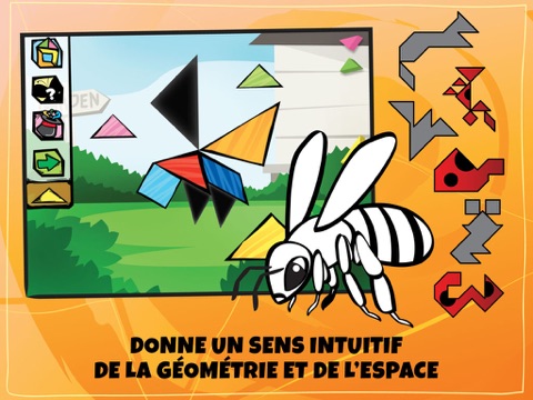 Screenshot #4 pour Puzzles Tangrams Swipea Pour Enfants: Safari Jardin