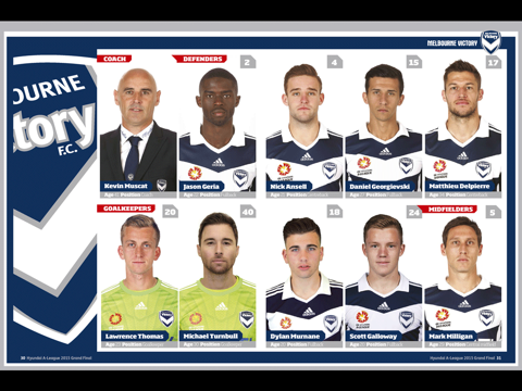 Hyundai A-League Grand Final Program iPad screenshot