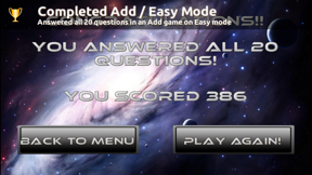 Space Math Free! - Math Game for Children (and Adults!) screenshot