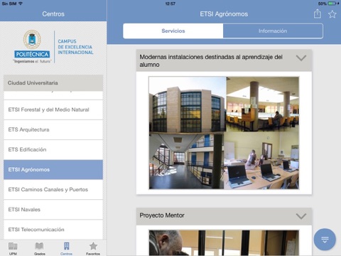 Screenshot #5 pour UPM - Titulaciones de Grado de la Universidad Politécnica de Madrid