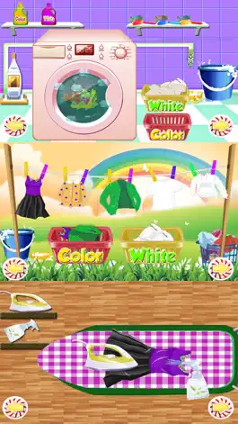 Game screenshot Дети Прачечная стирка грязных Baby Одежда очистки время apk