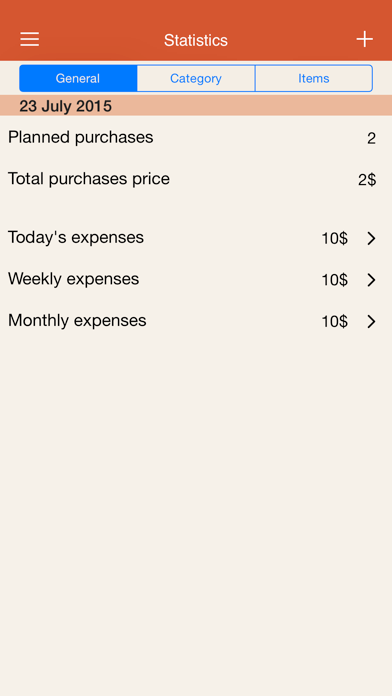 Screenshot #1 pour finCounter - shopping list with expenses control