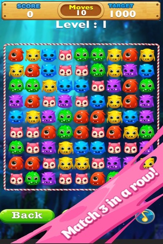 Monster Splash Heroes-Addictive Match 3 Swaping Game screenshot 2