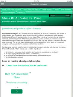 Stock Value Fundamental Dow Jones Course iPad image 3