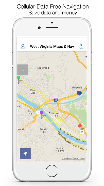 West Virginia Offline Maps & Offline Navigation screenshot-0