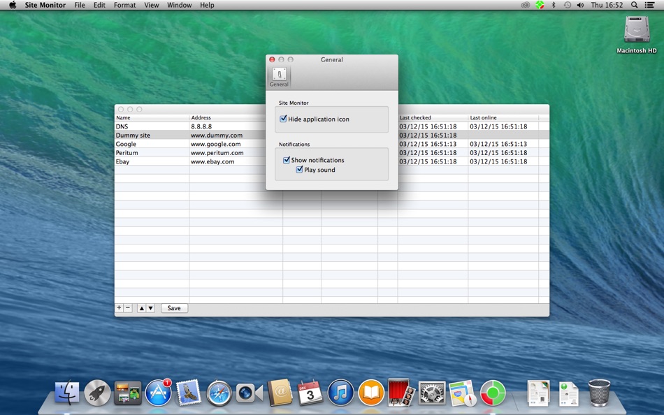 #4. Site Monitor (macOS) 来自: Peritum.Net