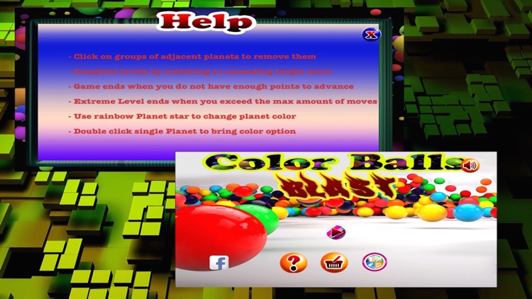 Color ball blast