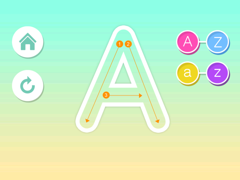 ABC Writing in Flat Design iPad screenshot