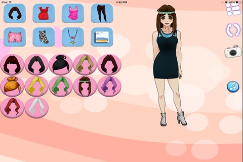 Girls Party Dress Up educational makeup games screenshot 4