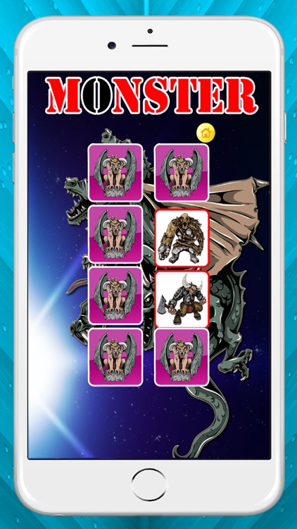 Matching Monster World Memorize for Kids