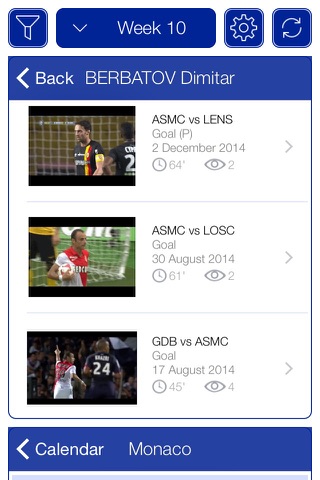 Скриншот из French Football League 1 2011-2012 - Mobile Match Centre