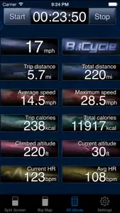 B.iCycle - GPS cycling computer for Road & Mountain Biking screenshot #2 for iPhone