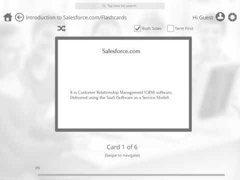 Simple N Easy on the go learning app for Salesforce and LinkedIn iPad screenshot 1 - Education app
