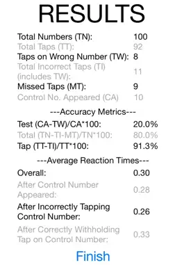 Game screenshot SART: Sustained Attention to Response Task hack