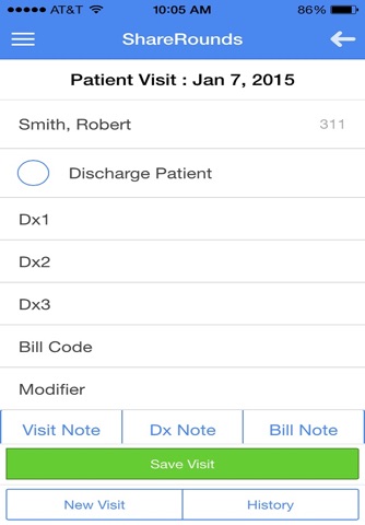 ShareRounds - Record Patient Rounds and Capture Charges screenshot 2