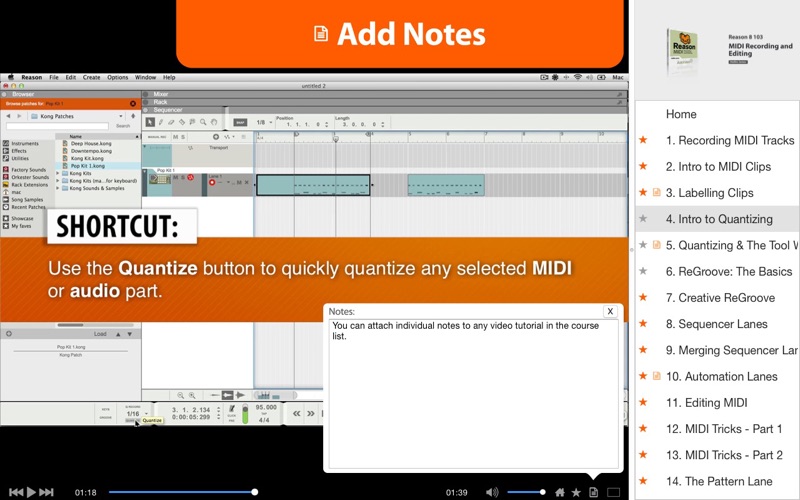 MIDI Recording &amp; Editing For Reason thumbnail 3