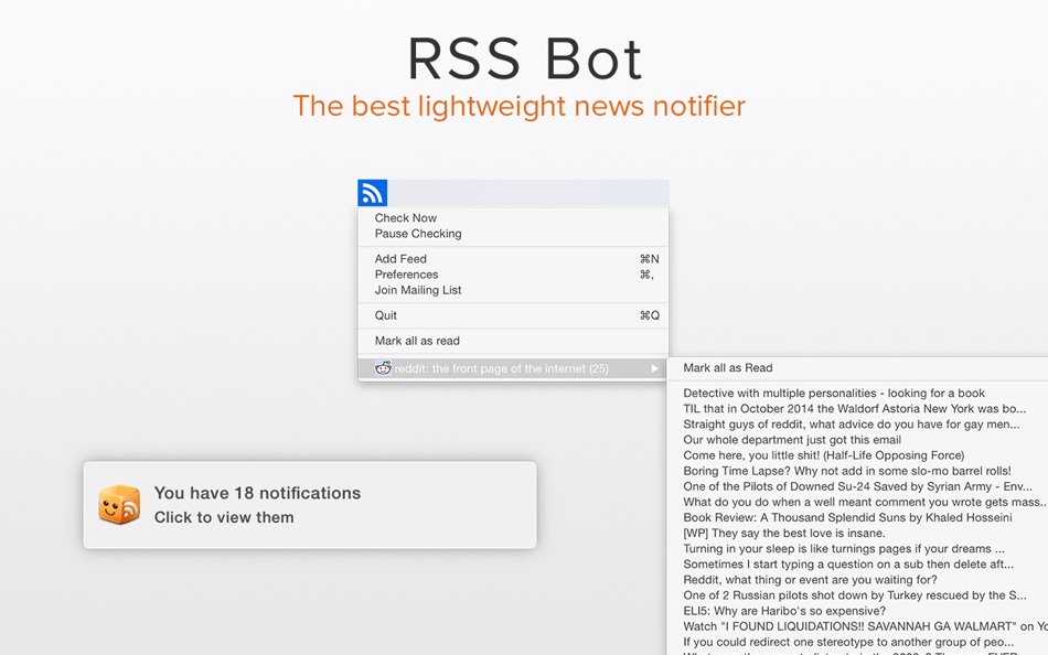 RSS Bot - News Notifier - 2.8 - (macOS)