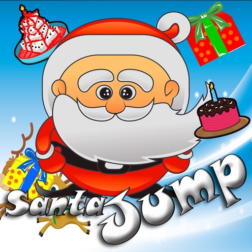 santaclaus jumping christmas games kids icon