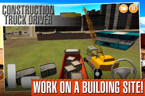 Construction Truck Driver 3D Free screenshot 3