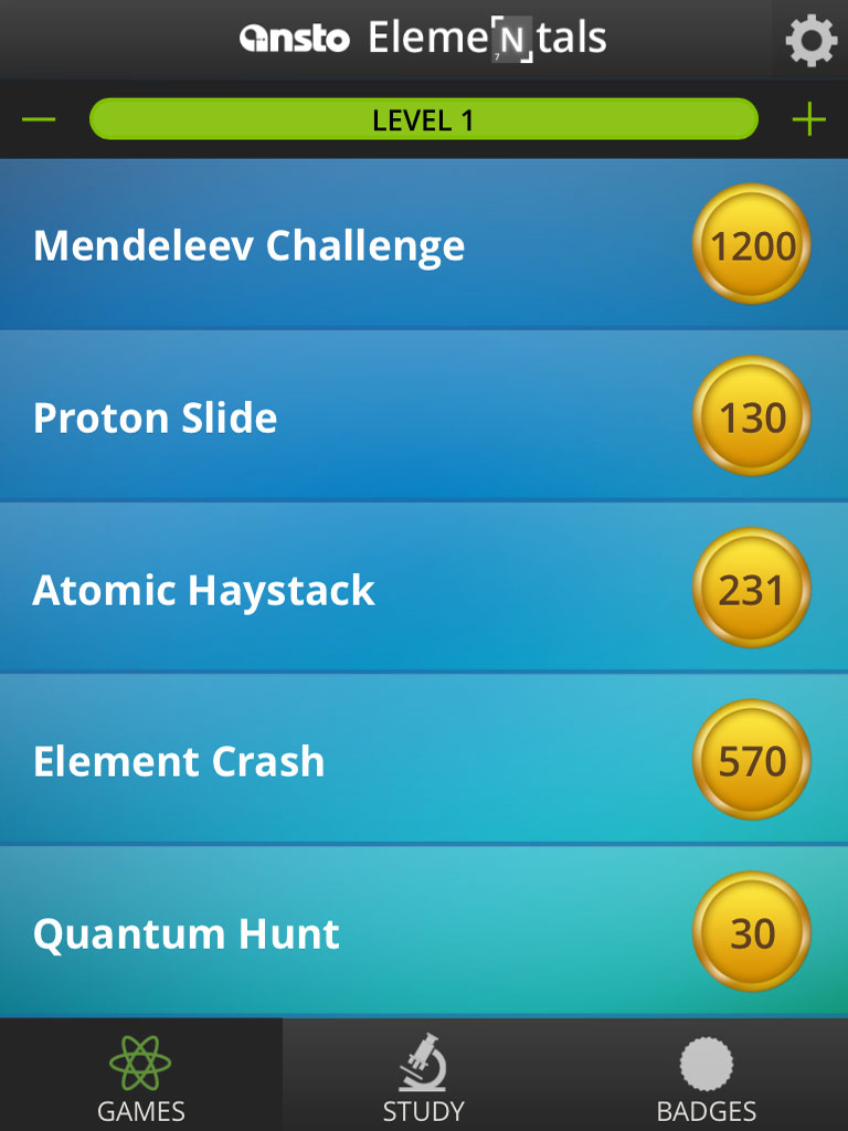Elementals Periodic Table Game
