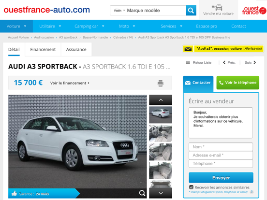 Screenshot #6 pour Ouest France Auto | Annonces voiture occasion & cote gratuite
