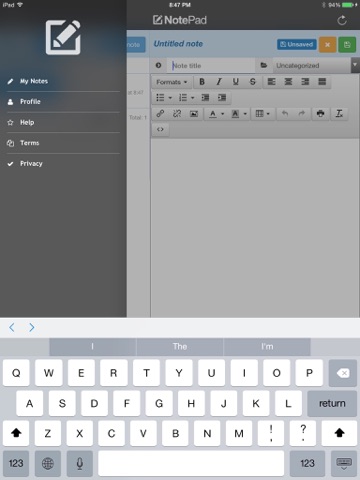 Screenshot #5 pour NotePad.io