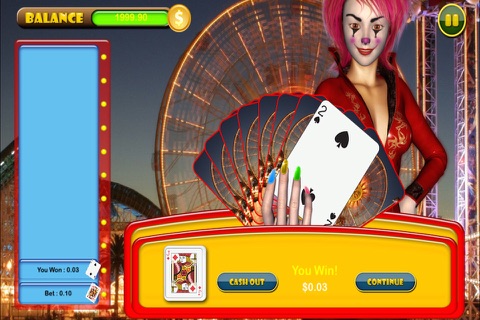 "A+" Evil Carnival HiLo Solitaire Best Classic Social Real Fun Cards Game With Friends Pro screenshot 3