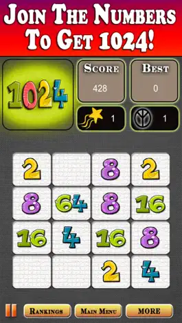 Game screenshot 1024 -The Little Brother of 2048, Free Puzzle Game apk
