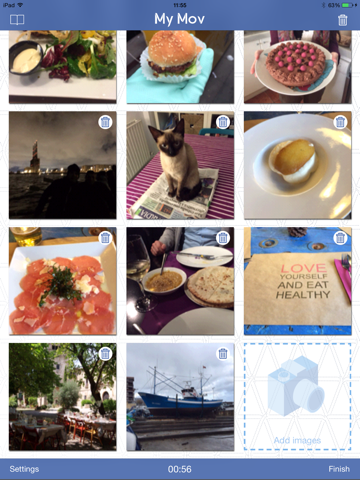 MyMov Photo to Video Editor - Convert your photos in videos slideshows iPad screenshot 1 - Photo & Video app