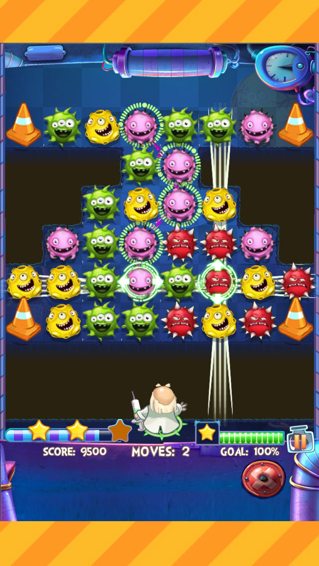 Crazy Doctor VS Weird Virus Free - A cool matching link puzzle game