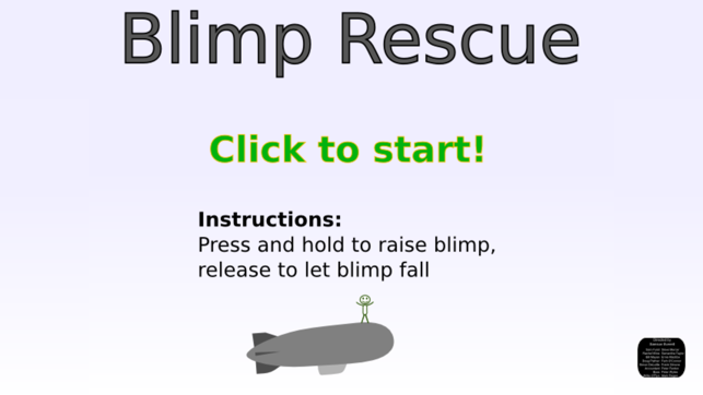 Blimp Rescue, game for IOS