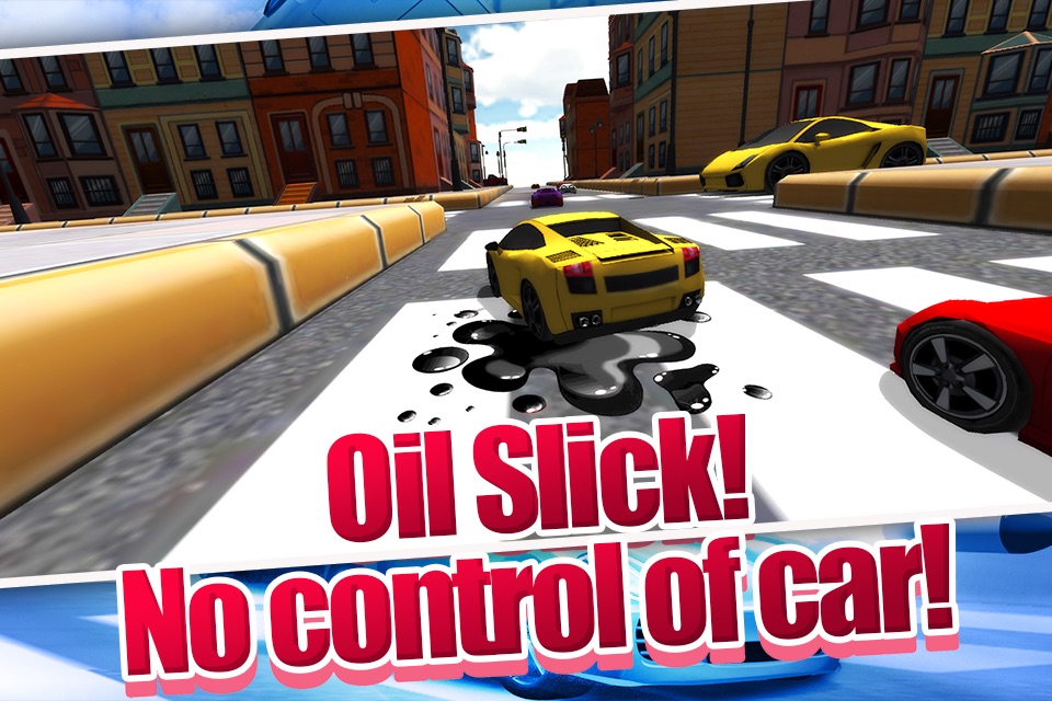 Cartoon Car 3D Real Extreme Traffic Racing Rivals Simulator Game screenshot 4