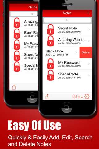 Secure Notes for iPhone, iPad, iPod & Watch screenshot 3