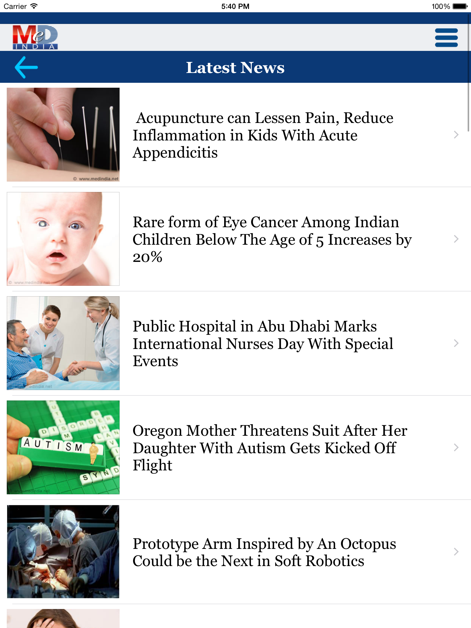 Medical, Health & Research News